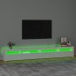 vidaXL Mueble de TV con luces LED blanco brillante 270x35x40 cm vidaXL Mueble de TV con luces LED blanco brillante 270x35x40 cm