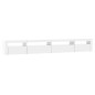 vidaXL Mueble de TV con luces LED blanco brillante 270x35x40 cm vidaXL Mueble de TV con luces LED blanco brillante 270x35x40 cm