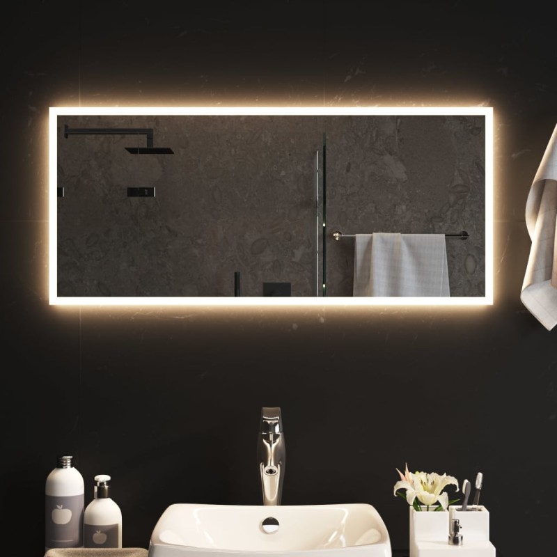 vidaXL Espejo de baño con LED 40x90 cm vidaXL Espejo de baño con LED 40x90 cm