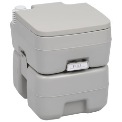 vidaXL Juego inodoro con lavabo y depósito agua portátil para camping