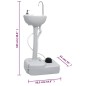 vidaXL Juego inodoro con lavabo y depósito agua portátil para camping vidaXL Juego inodoro con lavabo y depósito agua portátil para camping