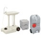 vidaXL Juego inodoro con lavabo y depósito agua portátil para camping vidaXL Juego inodoro con lavabo y depósito agua portátil para camping