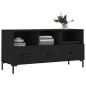 vidaXL Mueble de TV madera de ingeniería negro 102x36x50 cm vidaXL Mueble de TV madera de ingeniería negro 102x36x50 cm