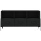 vidaXL Mueble de TV madera de ingeniería negro 102x36x50 cm vidaXL Mueble de TV madera de ingeniería negro 102x36x50 cm