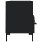 vidaXL Mueble de TV madera de ingeniería negro 102x36x50 cm vidaXL Mueble de TV madera de ingeniería negro 102x36x50 cm