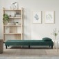 vidaXL Sofá cama de terciopelo verde oscuro vidaXL Sofá cama de terciopelo verde oscuro