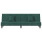 vidaXL Sofá cama de terciopelo verde oscuro vidaXL Sofá cama de terciopelo verde oscuro