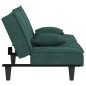 vidaXL Sofá cama de terciopelo verde oscuro vidaXL Sofá cama de terciopelo verde oscuro