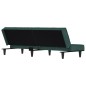 vidaXL Sofá cama de terciopelo verde oscuro vidaXL Sofá cama de terciopelo verde oscuro
