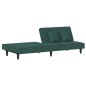 vidaXL Sofá cama de terciopelo verde oscuro vidaXL Sofá cama de terciopelo verde oscuro