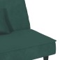 vidaXL Sofá cama de terciopelo verde oscuro vidaXL Sofá cama de terciopelo verde oscuro