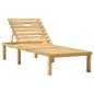 vidaXL Tumbona de jardín con mesa y cojín de madera de pino impregnada vidaXL Tumbona de jardín con mesa y cojín de madera de pino impregnada