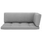 vidaXL Muebles de palés 6 pzas y cojines madera pino impregnada blanco vidaXL Muebles de palés 6 pzas y cojines madera pino impregnada blanco