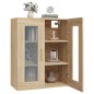 vidaXL Armario colgante de pared roble Sonoma 69,5x34x90 cm vidaXL Armario colgante de pared roble Sonoma 69,5x34x90 cm
