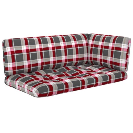 vidaXL Muebles de palets 6 pzas y cojines madera pino impregnada gris