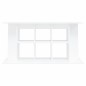 vidaXL Soporte para acuario madera de ingeniería blanco 120x40x60 cm vidaXL Soporte para acuario madera de ingeniería blanco 120x40x60 cm