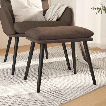 vidaXL Reposapiés de tela color gris taupe 45x29,5x35 cm