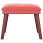 vidaXL Reposapiés de terciopelo rosa 45x29,5x35 cm vidaXL Reposapiés de terciopelo rosa 45x29,5x35 cm
