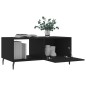 vidaXL Mesa de centro madera contrachapada negro 90x50x40 cm vidaXL Mesa de centro madera contrachapada negro 90x50x40 cm