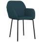 vidaXL Sillas de comedor 2 unidades terciopelo azul vidaXL Sillas de comedor 2 unidades terciopelo azul