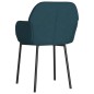 vidaXL Sillas de comedor 2 unidades terciopelo azul vidaXL Sillas de comedor 2 unidades terciopelo azul