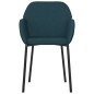 vidaXL Sillas de comedor 2 unidades terciopelo azul vidaXL Sillas de comedor 2 unidades terciopelo azul