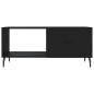 vidaXL Mesa de centro madera contrachapada negro 90x50x40 cm vidaXL Mesa de centro madera contrachapada negro 90x50x40 cm