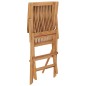 vidaXL Sillas de jardín 2 uds madera maciza de teca con cojines rojos vidaXL Sillas de jardín 2 uds madera maciza de teca con cojines rojos