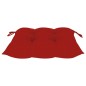 vidaXL Sillas de jardín 2 uds madera maciza de teca con cojines rojos vidaXL Sillas de jardín 2 uds madera maciza de teca con cojines rojos