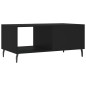 vidaXL Mesa de centro madera contrachapada negro 90x50x40 cm vidaXL Mesa de centro madera contrachapada negro 90x50x40 cm
