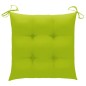 vidaXL Sillas de jardín 4 uds madera de teca y cojines verde brillante vidaXL Sillas de jardín 4 uds madera de teca y cojines verde brillante