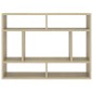 vidaXL Estantería de pared madera contrachapada color roble 75x16x55cm