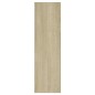 vidaXL Estantería de pared madera contrachapada color roble 75x16x55cm