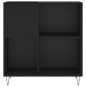 vidaXL Mueble para discos madera contrachapada negro 84,5x38x89 cm vidaXL Mueble para discos madera contrachapada negro 84,5x38x89 cm