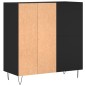 vidaXL Mueble para discos madera contrachapada negro 84,5x38x89 cm vidaXL Mueble para discos madera contrachapada negro 84,5x38x89 cm