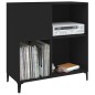 vidaXL Mueble para discos madera contrachapada negro 84,5x38x89 cm vidaXL Mueble para discos madera contrachapada negro 84,5x38x89 cm
