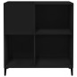 vidaXL Mueble para discos madera contrachapada negro 84,5x38x89 cm vidaXL Mueble para discos madera contrachapada negro 84,5x38x89 cm