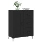 vidaXL Aparador de madera de ingeniería negro 69,5x34x90 cm vidaXL Aparador de madera de ingeniería negro 69,5x34x90 cm