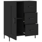 vidaXL Aparador de madera de ingeniería negro 69,5x34x90 cm vidaXL Aparador de madera de ingeniería negro 69,5x34x90 cm
