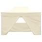 vidaXL Carpa plegable profesional con 4 paredes acero color crema 3x4m vidaXL Carpa plegable profesional con 4 paredes acero color crema 3x4m
