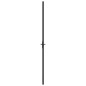 vidaXL Puerta interior de vidrio y aluminio negro mate 76x201,5 cm