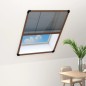 vidaXL Mosquitera plisada para ventanas aluminio marrón 80x100 cm vidaXL Mosquitera plisada para ventanas aluminio marrón 80x100 cm
