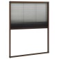 vidaXL Mosquitera plisada para ventanas aluminio marrón 80x100 cm vidaXL Mosquitera plisada para ventanas aluminio marrón 80x100 cm