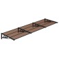 vidaXL Marquesina de puerta policarbonato negro 297,5x90 cm