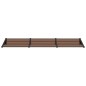 vidaXL Marquesina de puerta policarbonato negro 297,5x90 cm