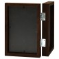 vidaXL Marco de foto collage plegable marrón oscuro 2x(21x29,7 cm)