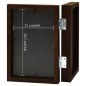 vidaXL Marco de foto collage plegable marrón oscuro 2x(21x29,7 cm)