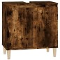 vidaXL Armario de lavabo madera contrachapada roble ahumado 58x33x60cm vidaXL Armario de lavabo madera contrachapada roble ahumado 58x33x60cm