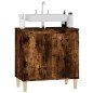 vidaXL Armario de lavabo madera contrachapada roble ahumado 58x33x60cm vidaXL Armario de lavabo madera contrachapada roble ahumado 58x33x60cm