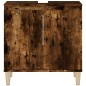 vidaXL Armario de lavabo madera contrachapada roble ahumado 58x33x60cm vidaXL Armario de lavabo madera contrachapada roble ahumado 58x33x60cm